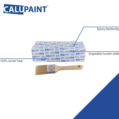 CaluPaint platte polyesterkwast 1