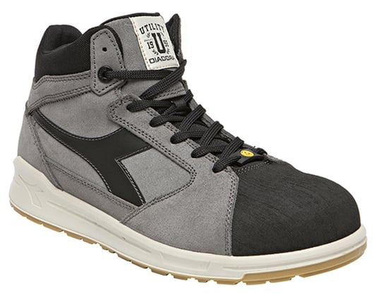 Diadora D-Jump high pro S3 ESD veiligheidsschoen hoog grijs zwart