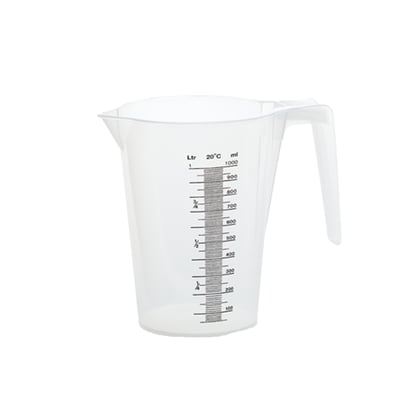Maatbeker transparant 1ltr
