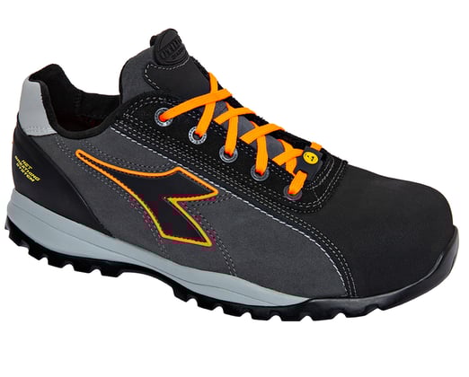 Diadora Glove Tech low pro S3 veiligheidsschoen laag donkergrijs oranje maat 44