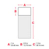 Brady zelflaminerende vinyllabels wit 250st 25,40mm x 38,10mm 