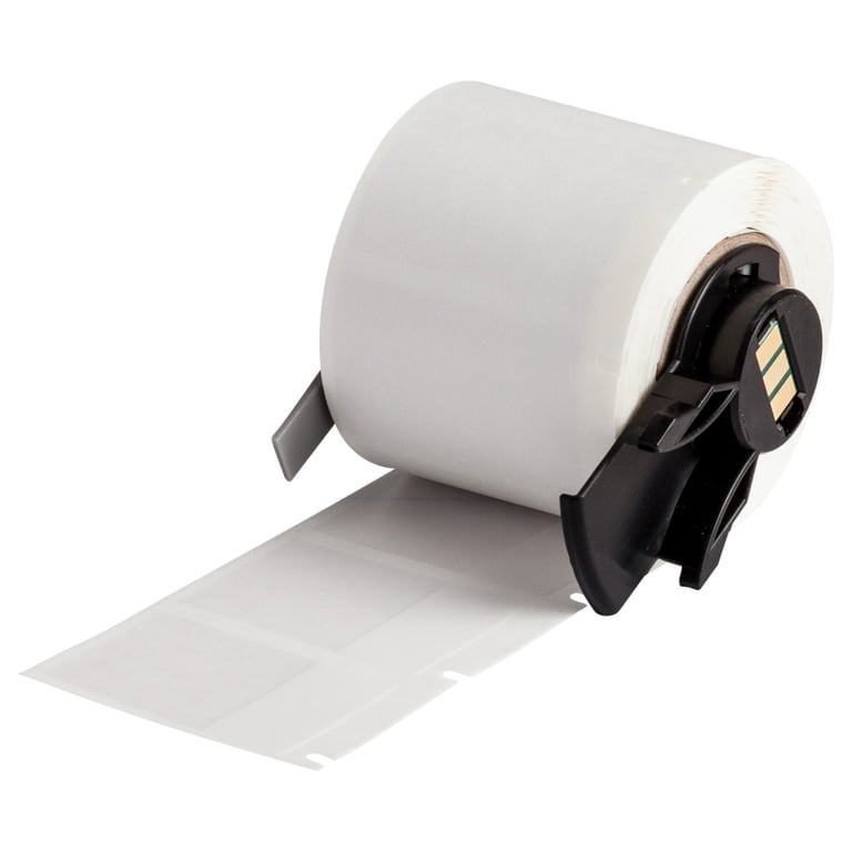 Brady zelflaminerende vinyllabels wit 250st 25,40mm x 38,10mm