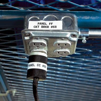 Brady multifunctionele vinyllabels met labelrol geleider 25,4mm x 15,24mtr