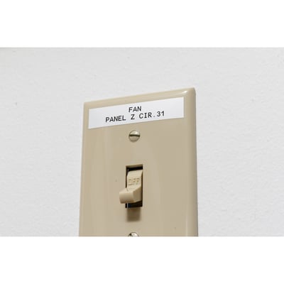 Brady multifunctionele vinyllabels met labelrol geleider 25,4mm x 15,24mtr