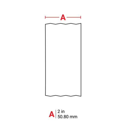 Brady retro reflecterende labels geel  50,80mm x 22,86mtr