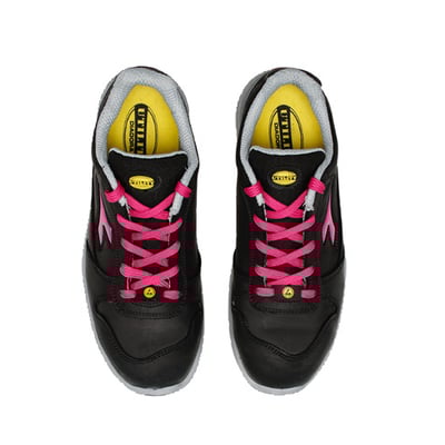 Diadora Run II S3 SRC ESD veiligheidsschoen laag zwart roze maat 35