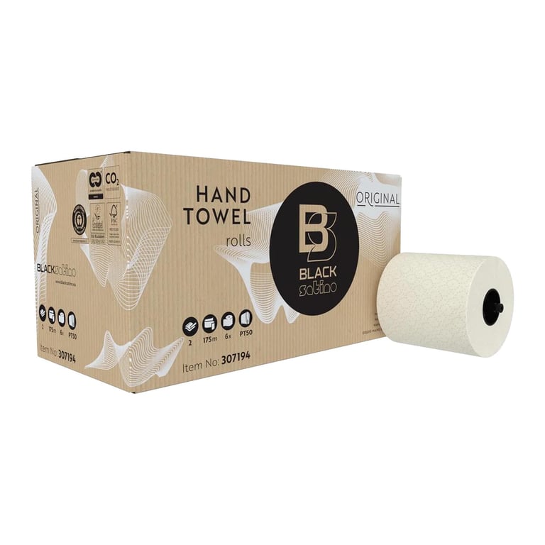 BlackSatino handdoekrollen 2-lgs 3 rollen