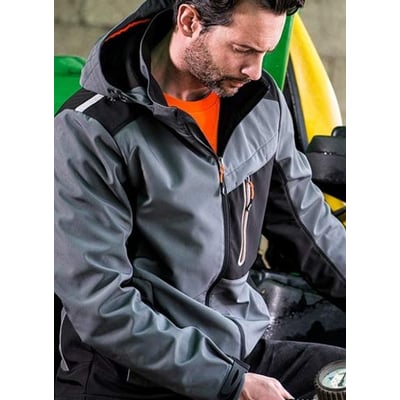 Diadora softshell jas tech carbon donkergrijs maat XS