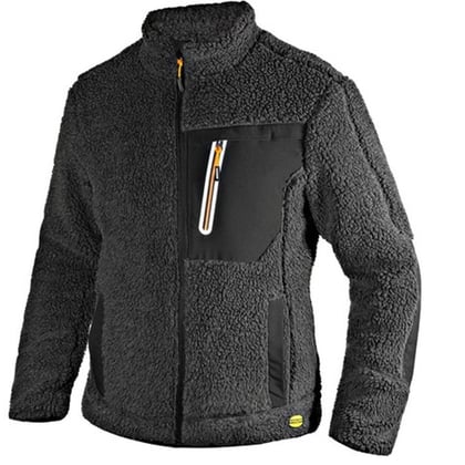 Diadora Sherpa jacket donkergrijs maat 2XL