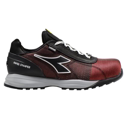 Diadora Glove MDS matryx veiligheidsschoen laag S3 HRO SRC rood/zwart maat 47