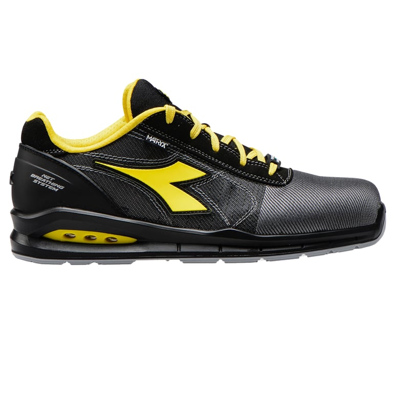 Diadora Run Net Airbox veiligheidsschoen laag S1P SRC grijs/zwart
