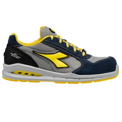 Diadora Run Net Airbox S1P veiligheidsschoen laag  blauw grijs maat 35