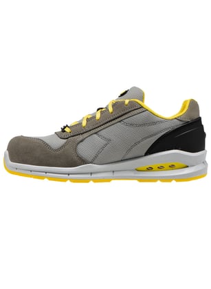 Diadora Run Net Airbox S1P veiligheidsschoen laag  grijs aluminium maat 35