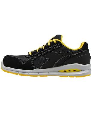 Diadora Run Net Airbox veiligheidsschoen laag  S1P SRC zwart antraciet maat 35