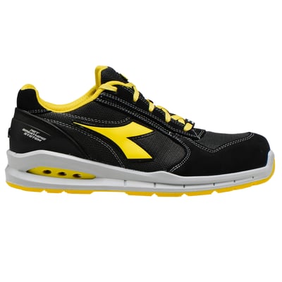 Diadora Run Net Airbox S1P veiligheidsschoen laag  zwart antraciet maat 35