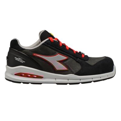 Diadora Run Net Airbox S3S SRC veiligheidsschoen  laag grijs/rood maat 35