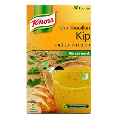 Knorr drinkbouillon kip met tuinkruiden 80st