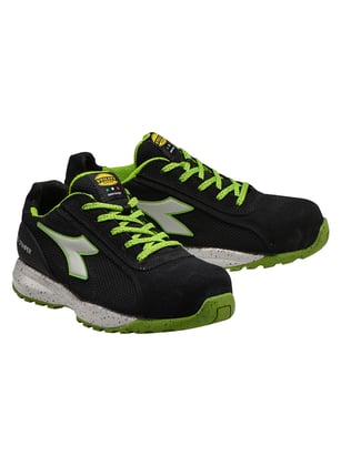 Diadora Glove Eco S1P SRC HRO werkschoen laag zwart/groen maat 35