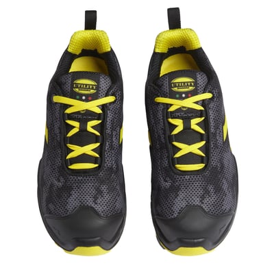 Diadora shark stable impact S3 werkschoen laag zwart grijs maat 35