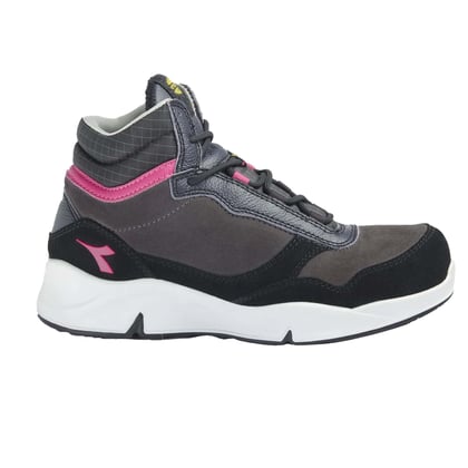 Diadora Athena S3L veiligheidsschoen hoog zwart roze maat 35