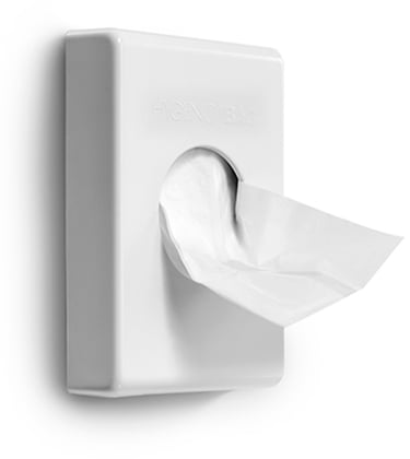 Satino hygiënezakjes dispenser kunststof wit