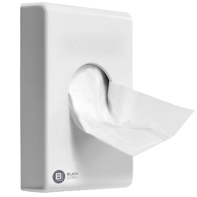 BlackSatino hygiënezakjesdispenser kunststof wit   25st bruikleen