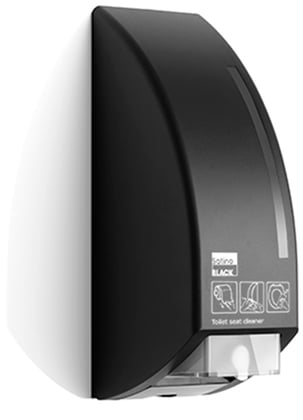 BlackSatino toiletbrilreiniger dispenser zwart voor 750ml cartridge