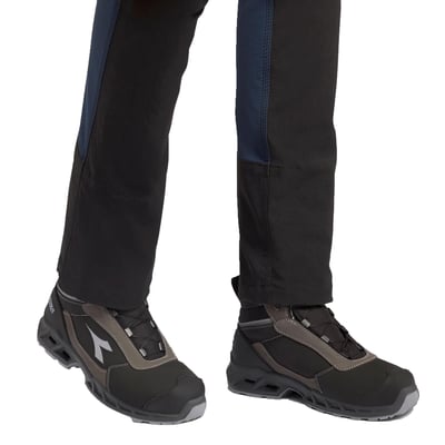 Diadora Shark stable impact S3S veiligheidsschoen mid zwart maat 38