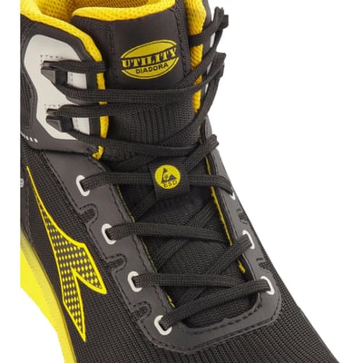Diadora Vortex DA2 S3 veiligheidsschoen mid zwart geel maat 35