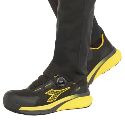 Diadora Vortex DA2 BOA S3S veiligheidsschoen zwart geel maat 38