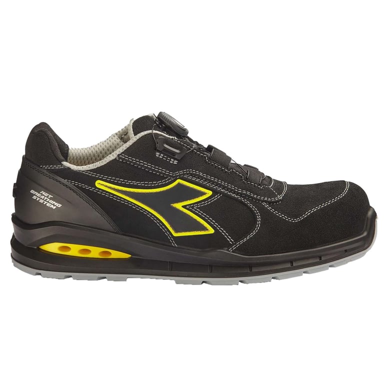 Diadora Run Net Boa veiligheidsschoen laag S3 zwart