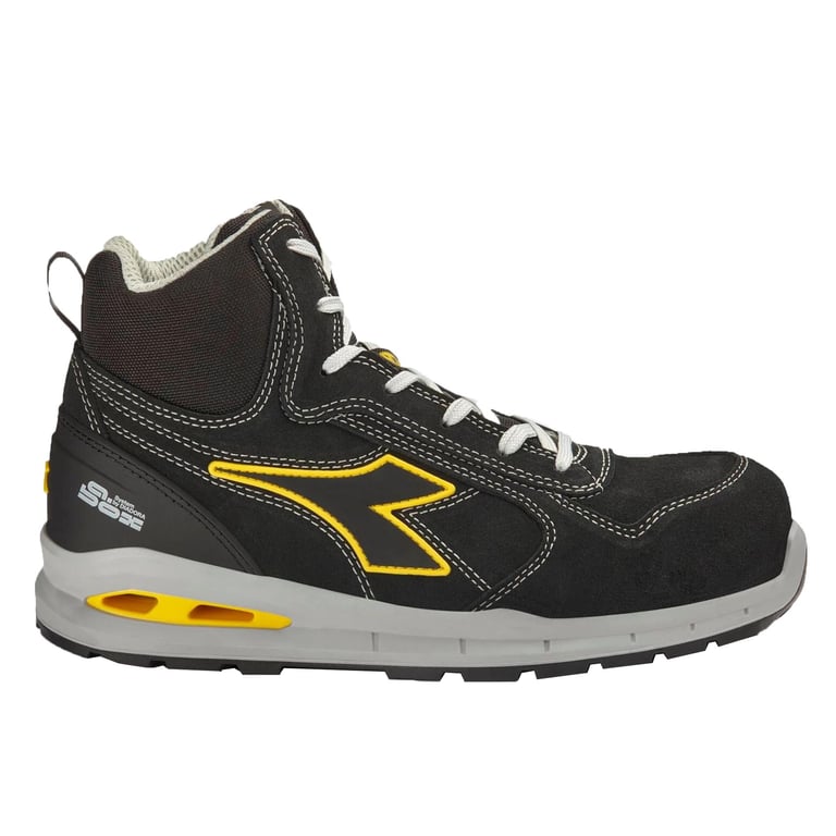 Diadora Run Net Airbox S3 SRC werkschoen hoog zwart