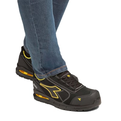 Diadora run net airbox S3 veiligheidsschoen  laag zwart maat 35