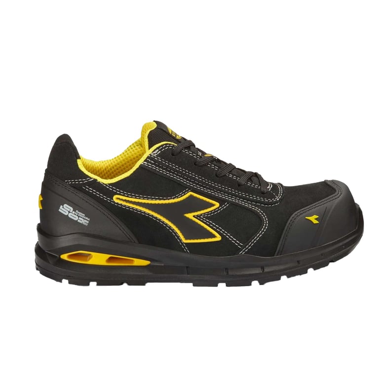 Diadora run net airbox S3 veiligheidsschoen laag zwart