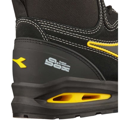 Diadora Run A. box S3S veiligheidsschoen hoog zwart maat 35