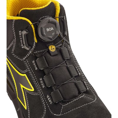 Diadora Run Net S3S veiligheidsschoen hoog zwart maat 38