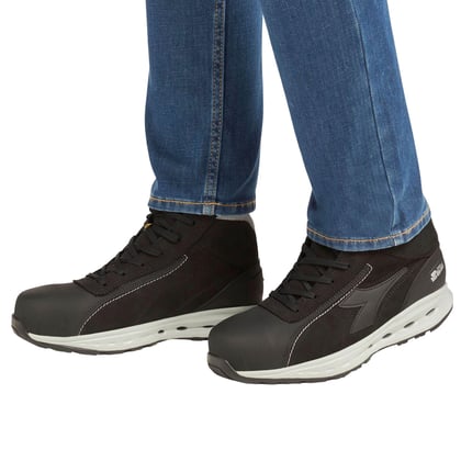 Diadora Glove Tech Hi pro S3 veiligheidsschoen hoog zwart maat 35