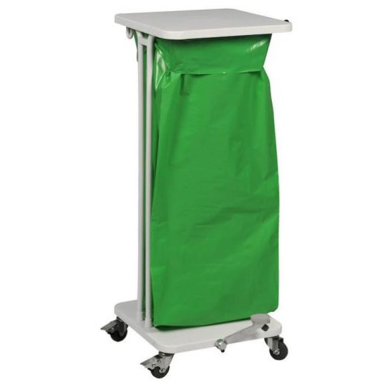 Saekko Boy met deksel en voetpedaal wit 120ltr