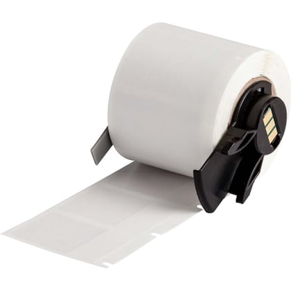 Brady zelflaminerende draad- en kabellabels vinyl 250 labels 25,40x38,10mm wit