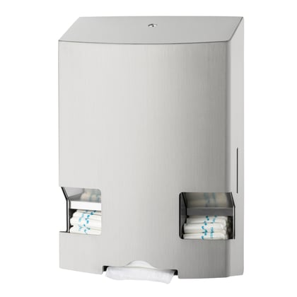 MediQo-line maandverband en tampondispenser RVS 