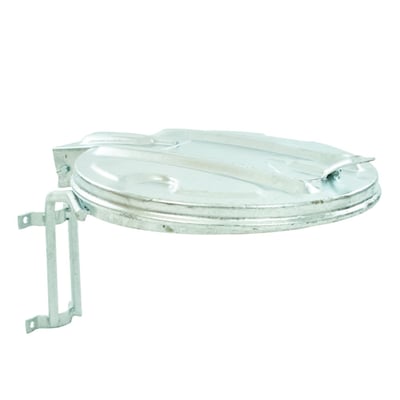 Staalverzinkte wandzakhouder 60ltr met losse afvalzakhouder ring 