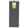 Lune Paxa afvalscheidingsbak large antraciet 65ltr met groene ring 