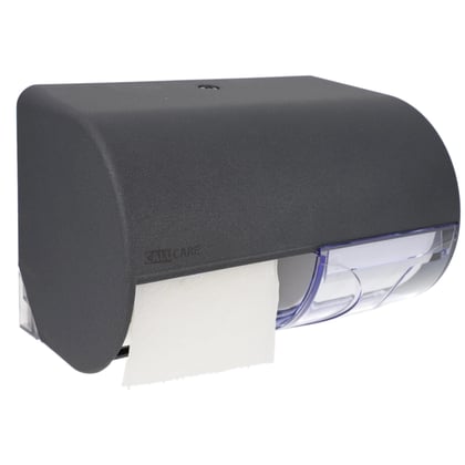 CaluCare Elite toiletpapierdispenser voor 2 standaard toiletrollen stone