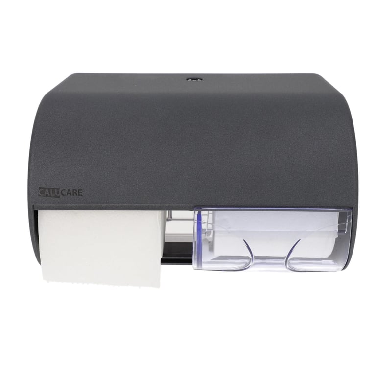 CaluCare Elite toiletpapierdispenser voor 2 standaard toiletrollen