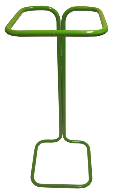 Zelfklemmende afvalzakhouder groen
