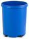 Ronde kunststof papierbak 50ltr blauw