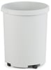 Ronde kunststof papierbak 50ltr grijs