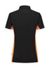 Tricorp Workwear dames poloshirt bicolor zwart oranje maat XS