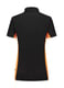 Tricorp dames poloshirt bicolor zwart oranje maat XS