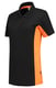 Tricorp dames poloshirt bicolor zwart oranje maat XS